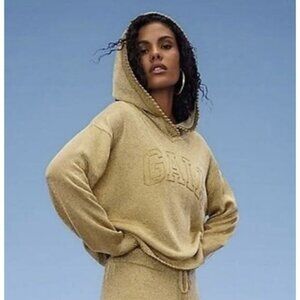 Cult Gaia x Gap Limited Edition Gold Hoodie Sweatshirt NWT